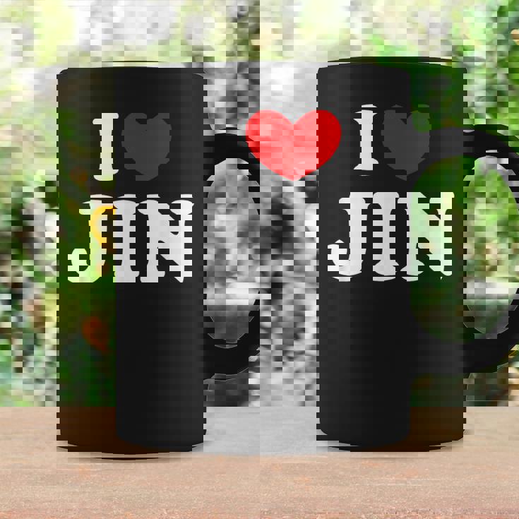 I Love Jin 私は愛する Jin コーヒーマグ ギフトのアイデア