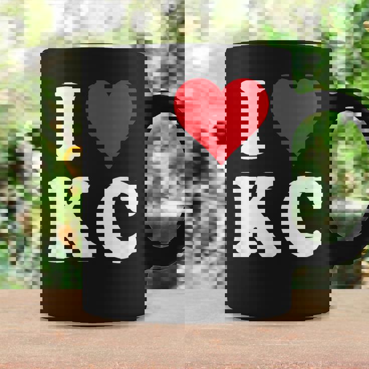I Love Kc Initials I Heart KC First Last Name K C コーヒーマグ ギフトのアイデア