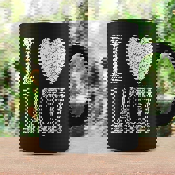 I Love Lacey バレンタイン ガールフレンド 女の子 娘 ハート 妻 コーヒーマグ ギフトのアイデア