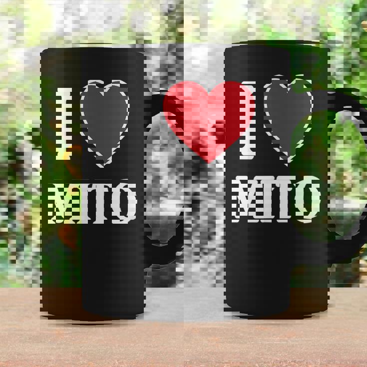 I Love Mito、ハートのある日本の都市 コーヒーマグ ギフトのアイデア