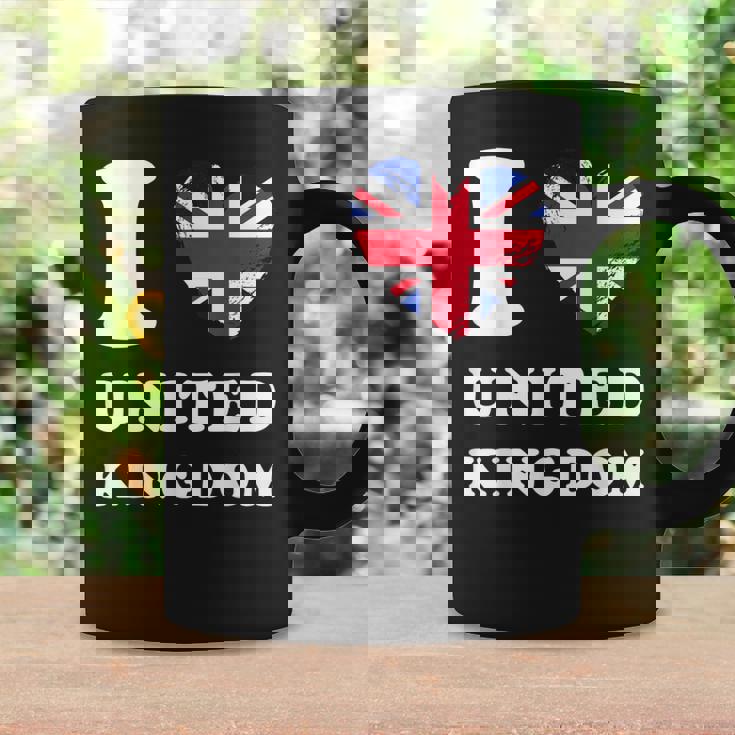 I Love United Kingdom ハートフラッグ イギリス Uk グレートブリテン コーヒーマグ ギフトのアイデア