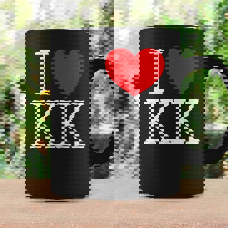 I Love ハート Kk コーヒーマグ ギフトのアイデア
