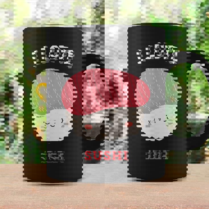 I Loveushi I Loveushi Japan Food 巻にぎり魚 コーヒーマグ ギフトのアイデア