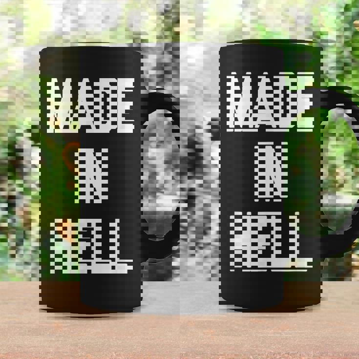 Made In Hell 面白いことわざ皮肉なノベルティ クール コーヒーマグ ギフトのアイデア