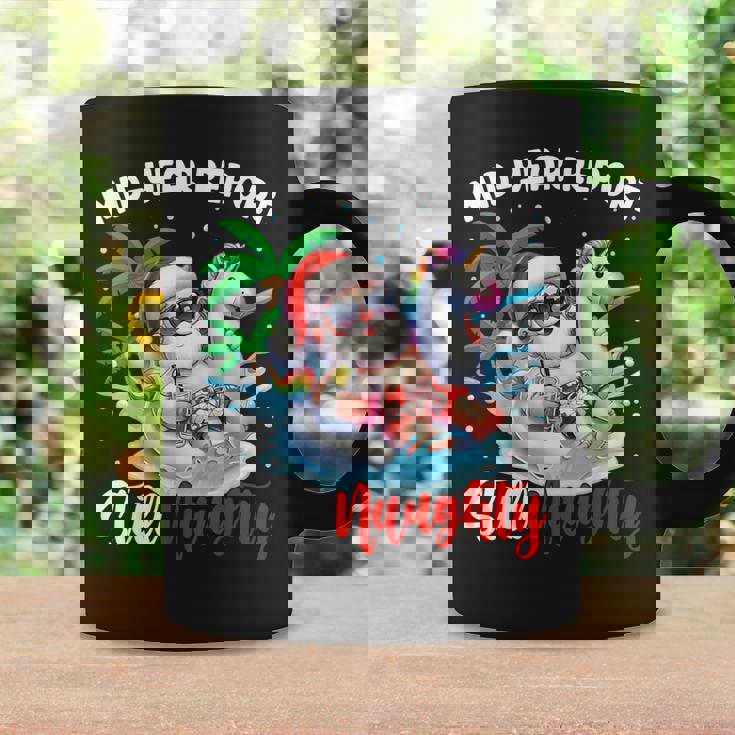 Mid Year Report Still Naughty Christmas In July Santa Coffee Mug Gifts ideas