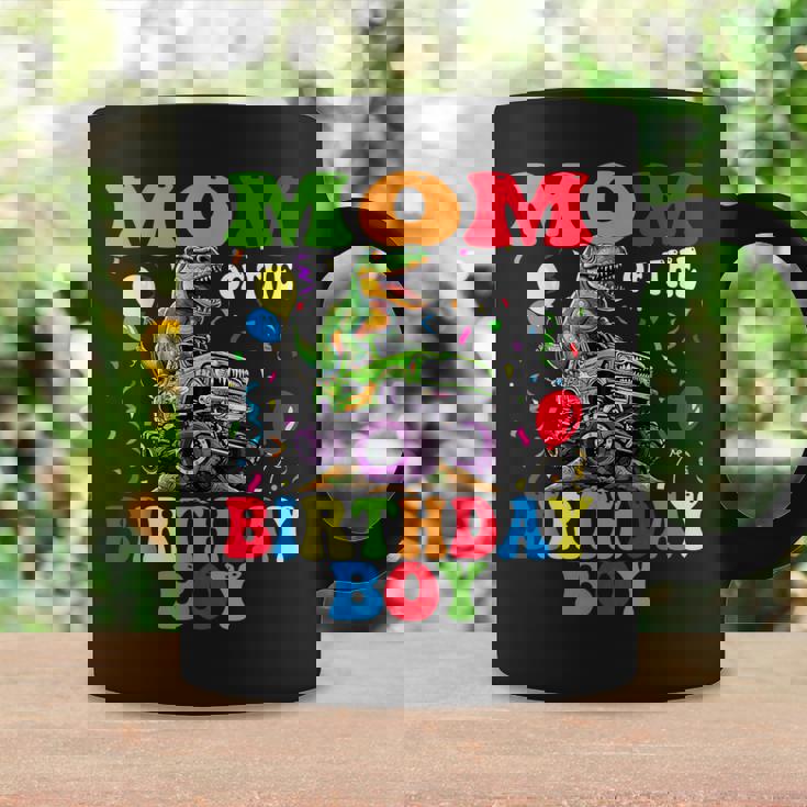 Mom Of The Birthday Boy Dinosaur Monster Truck Coffee Mug Gifts ideas