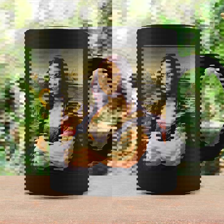 Mona Lisa Bodybuilding Mona Lisa Muscle Gym Workout コーヒーマグ ギフトのアイデア