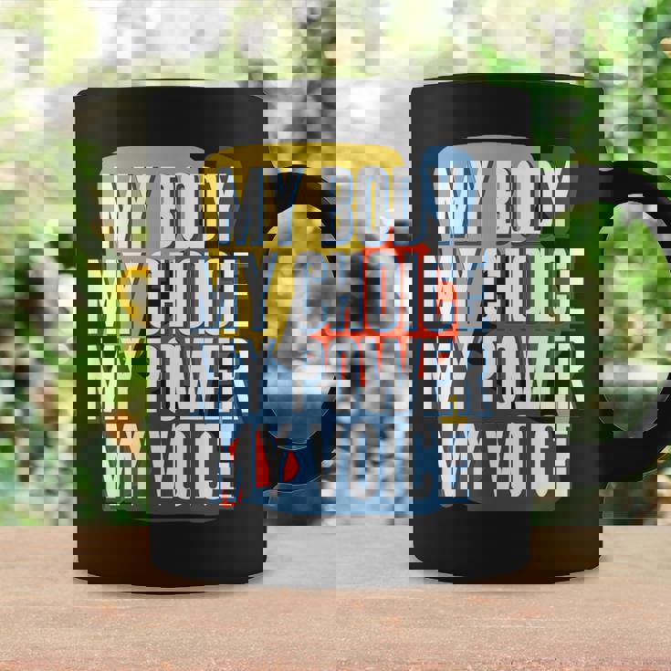 My Body Choice Power Andoice フェミニストポジティブ コーヒーマグ ギフトのアイデア