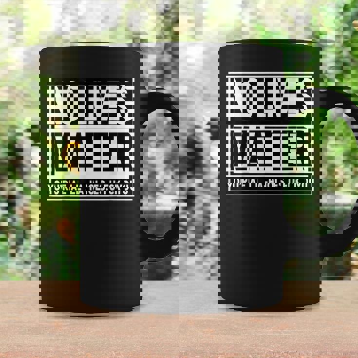 No Lives Matter 面白い 反社会的 内向的 皮肉 コーヒーマグ ギフトのアイデア