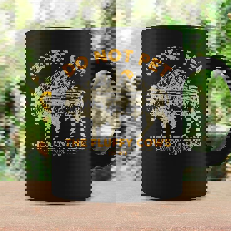 Do Not Pet The Fluffy Cows Yellowstone Bison National Park Coffee Mug Gifts ideas