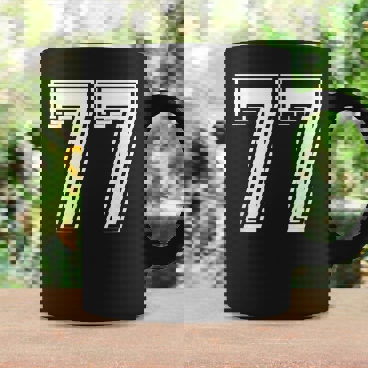 Number 77 Birthday 77Thports Player チーム番号入りジャージ コーヒーマグ ギフトのアイデア