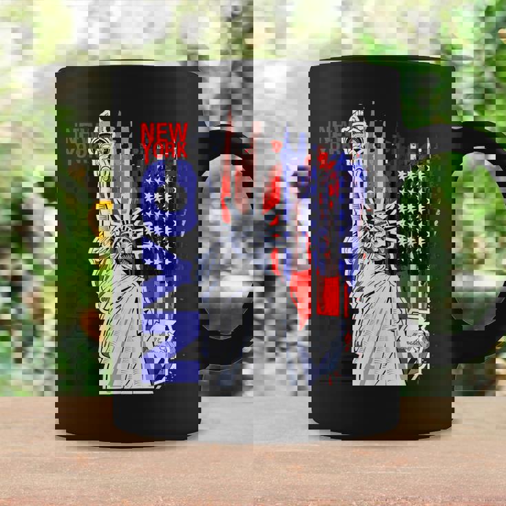 Nyc ニューヨーク市自由の女神 アメリカ国旗 コーヒーマグ ギフトのアイデア