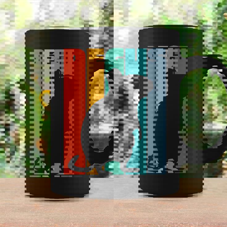 Octodon Degus 格言 ヴィンテージ シルエット レトロ デグ コーヒーマグ ギフトのアイデア