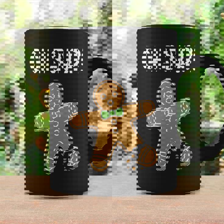 Ohnap ジンジャーブレッドマン クッキー 骨折脚 面白い コーヒーマグ ギフトのアイデア