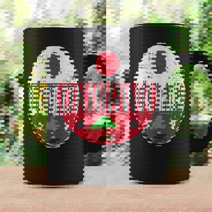 Okinawa Japanintage Flag Bonsai Tree Karateouvenir コーヒーマグ ギフトのアイデア