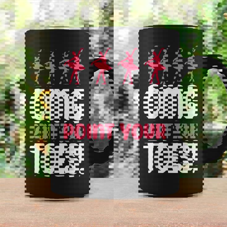 Omg Point Your Toes Dance Teacher Ballet コーヒーマグ ギフトのアイデア