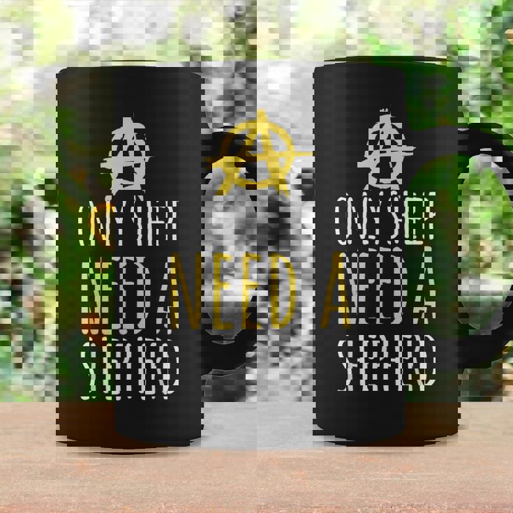 Onlyheep Need Ahepherd Anarchist シンボル アナキズムミーム コーヒーマグ ギフトのアイデア
