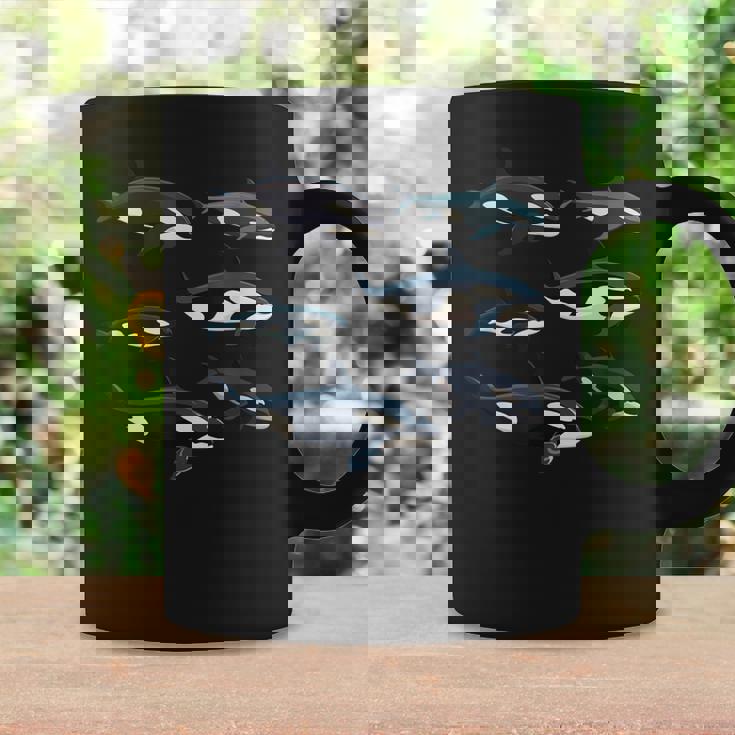 Orcas Killer Whale Pod Group グラフィック コーヒーマグ ギフトのアイデア