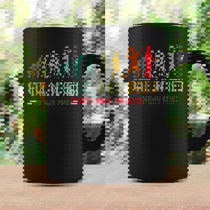 Padel Y Cerveza Evolución Divertida Para Amantes Del Pádel Taza de café Ideas de regalos