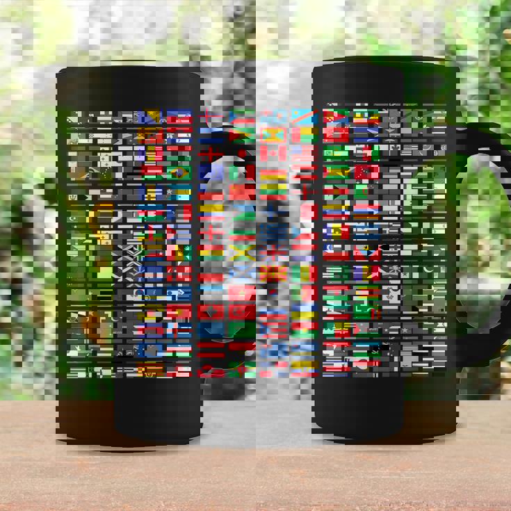 Países Banderas Niñas Mapas Del Mundo Niños Mapas Del Mundo Niños Taza de café Ideas de regalos