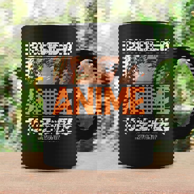 I Paused My Anime Manga Cute Weeb Kawaii Otaku アニメ グッズ コーヒーマグ ギフトのアイデア