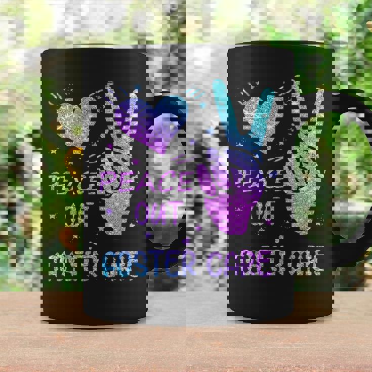 Peace Out フォスターケア 養子縁組 ごっちゃの日 2023 コーヒーマグ ギフトのアイデア