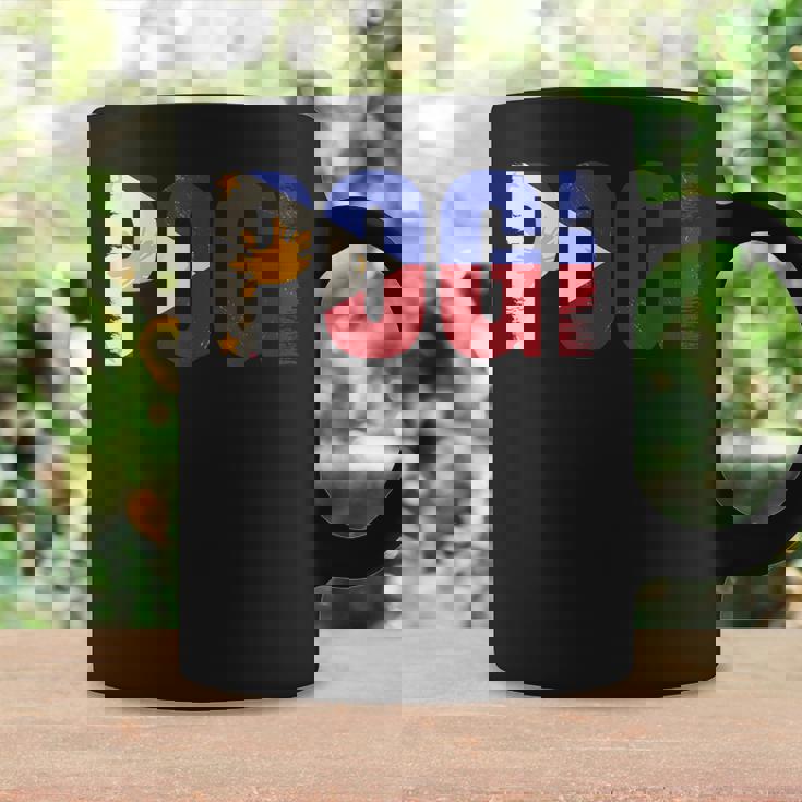 Pogi フィリピンのスラングとフィリピン国旗。 コーヒーマグ ギフトのアイデア