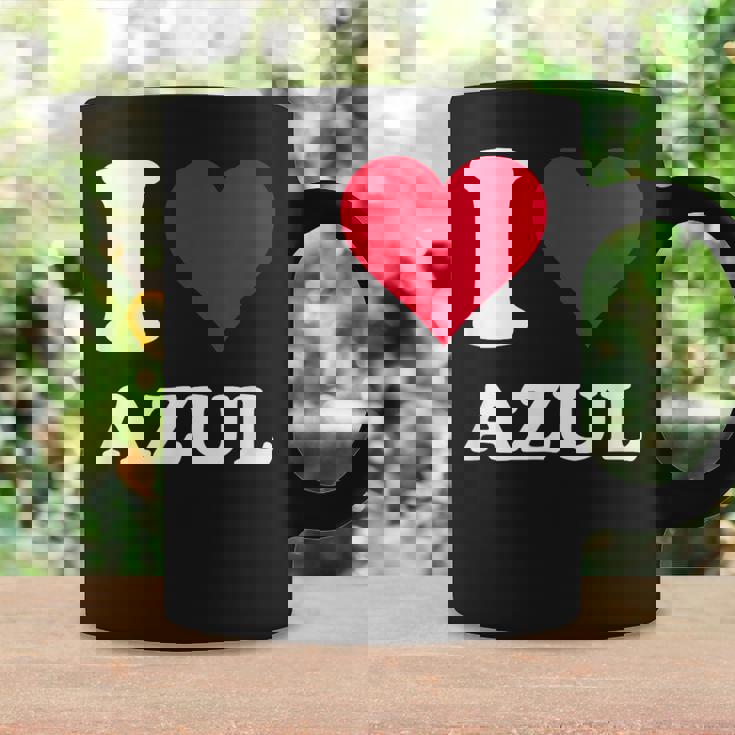 Red Heart I Love Azul コーヒーマグ ギフトのアイデア