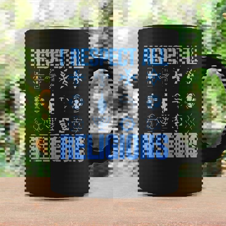 I Respect All Religions 精神性 寛容 受容 コーヒーマグ ギフトのアイデア