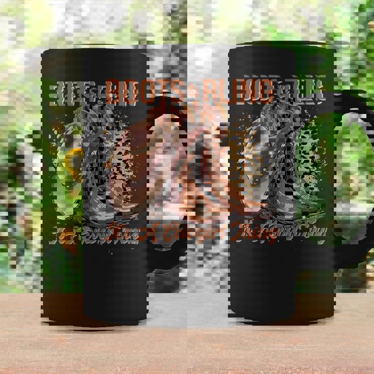 Retro Cowgirl Boots And Bling It's A Cowgirl Thing Western Coffee Mug Gifts ideas