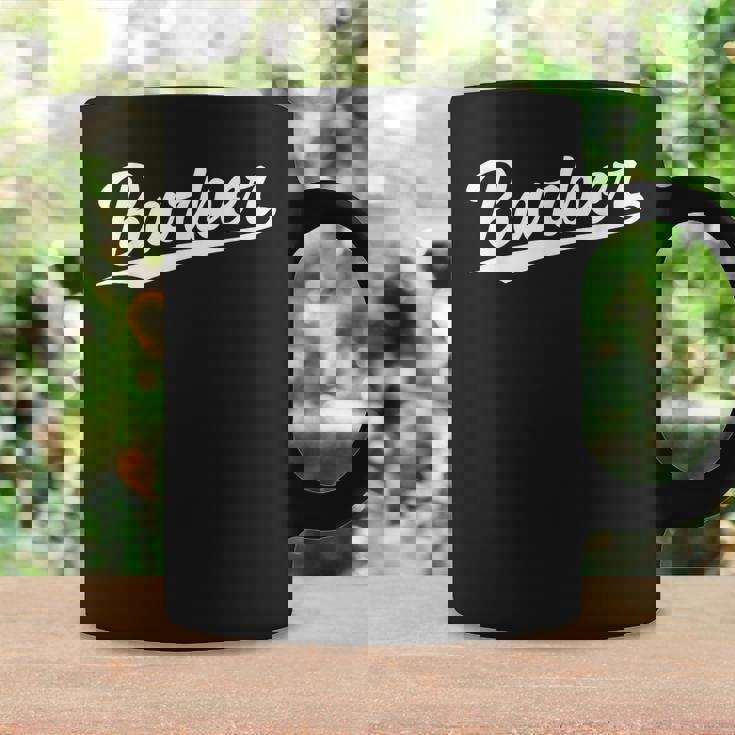 Retrowoosh Job Title Barber コーヒーマグ ギフトのアイデア