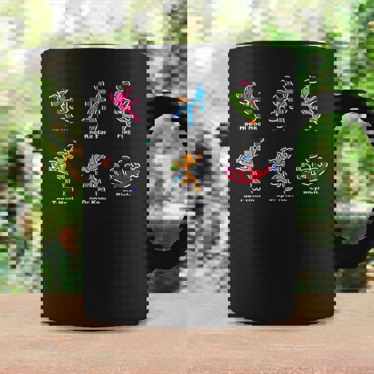 Rock Climbing Moves フロントプリント クライミングボルダリング コーヒーマグ ギフトのアイデア