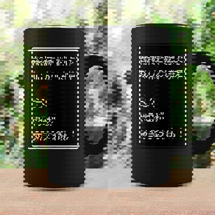 Rpg 風 パロディ『有給休暇！ミス！』ゲーム【変なtシャツ屋さん】ドット 文字 ゲーマー 配信用 面白い言葉 コーヒーマグ ギフトのアイデア