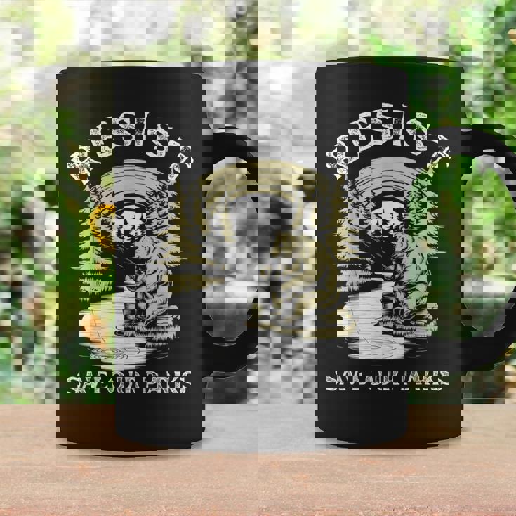 Save Our Parks ビンテージ スモーキー ザ レジスト ベア国立公園 コーヒーマグ ギフトのアイデア