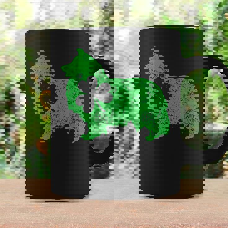 Shetlandheepdog シェルティ セントパトリックデー メンズ シャムロックドッグ コーヒーマグ ギフトのアイデア