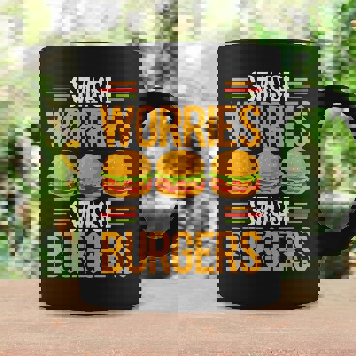 Smash Worriesmash Burgers tress Relief Quote コーヒーマグ ギフトのアイデア
