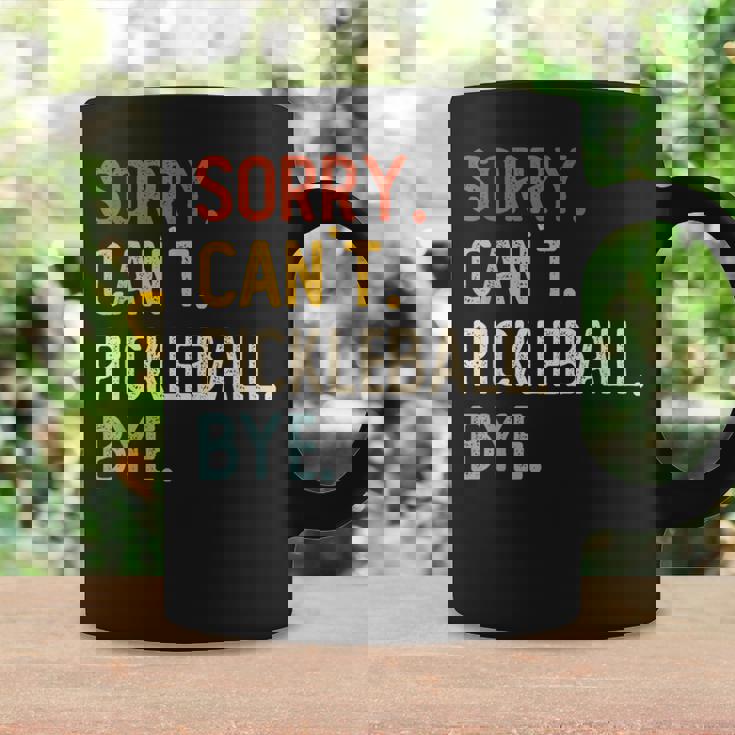 Sorry Can't Pickleball Bye 面白いピックルボール愛好家 コーヒーマグ ギフトのアイデア