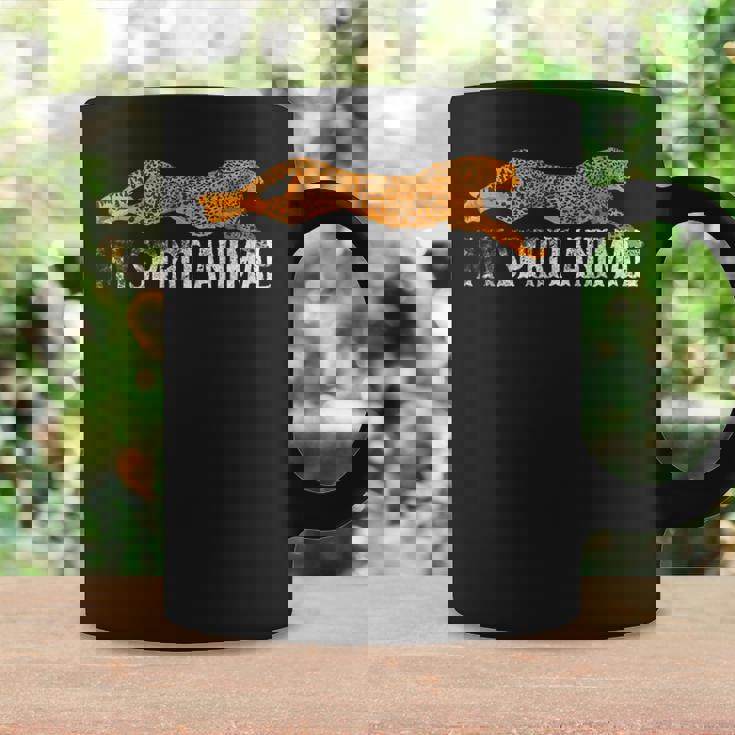 Spirit Animal チーターtシャツ ファストアフリカンキャットシルエット コーヒーマグ ギフトのアイデア