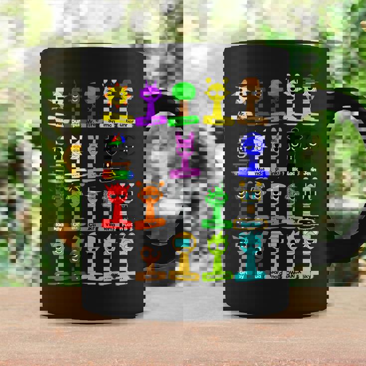 Sprunki All Here With Names For Boys And Girls Birthday コーヒーマグ ギフトのアイデア