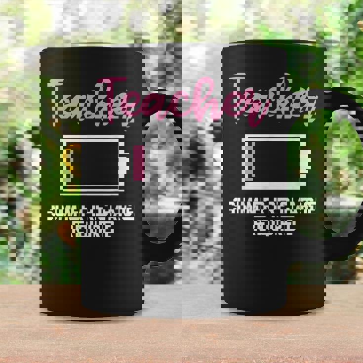 Teacherummer Recharge Required シャツ コーヒーマグ ギフトのアイデア