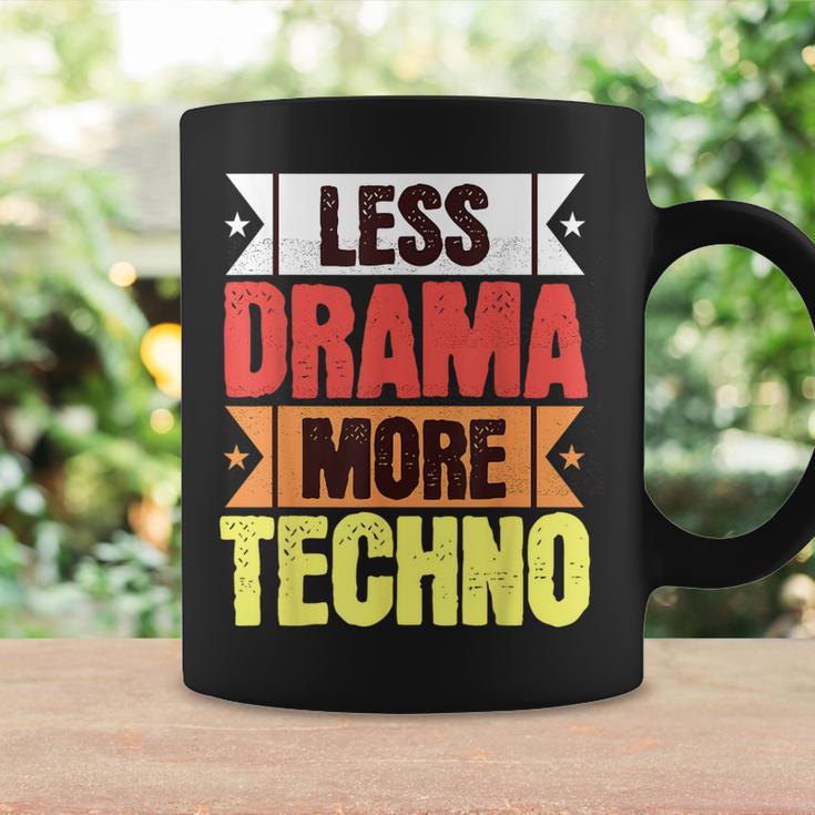 Tenue Techno Moins Drame Plus Techno Musique Électronique Ravers Tasse Idées cadeaux