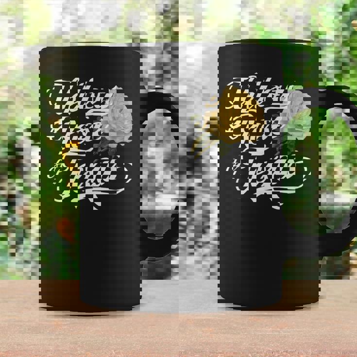 Texasイエローローズイエローローズ コーヒーマグ ギフトのアイデア