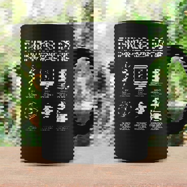 Things I Do In Mypare Time 面白いバレーボール愛好家 コーヒーマグ ギフトのアイデア