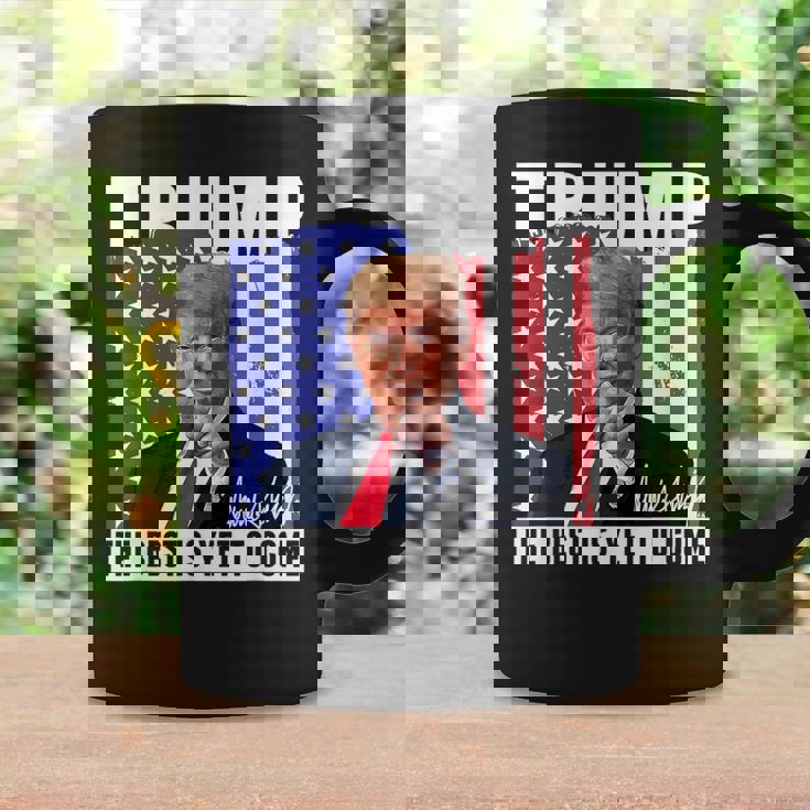 Trump The Best Is Yet To Come アメリカの国旗 ドナルド・トランプ コーヒーマグ ギフトのアイデア