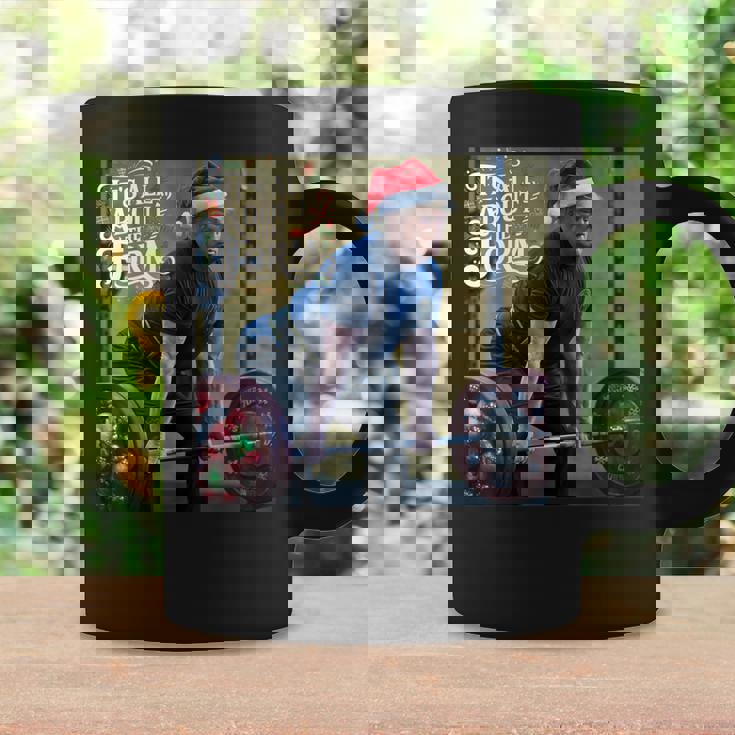 Trump Its All About The Form デッドリフティング ワークアウト クリスマス コーヒーマグ ギフトのアイデア