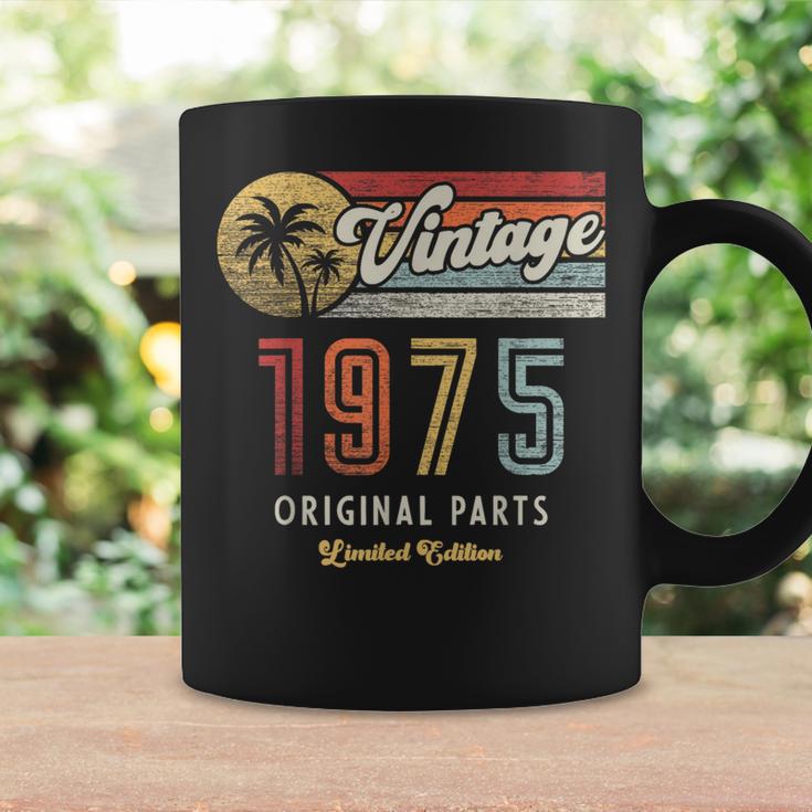 Vintage 1975 Original Piezas Palmas 50 Cumpleaños Taza de café Ideas de regalos