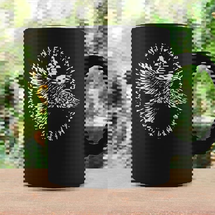 Walhalla Raven Odins ルーンズ ノルディック コンパス バイキング コーヒーマグ ギフトのアイデア