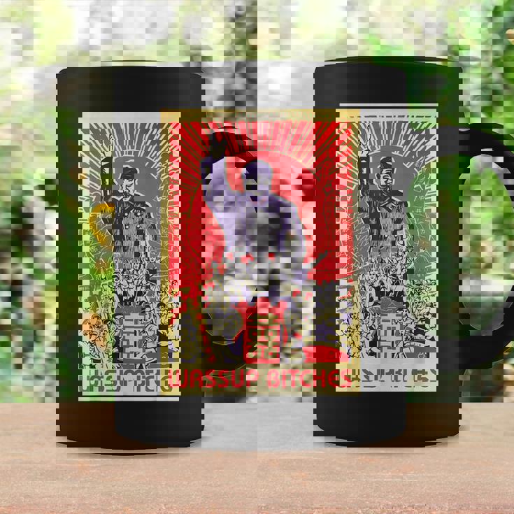 Wassup Bitches 毛沢東 中国共産主義宣伝ポスター コーヒーマグ ギフトのアイデア