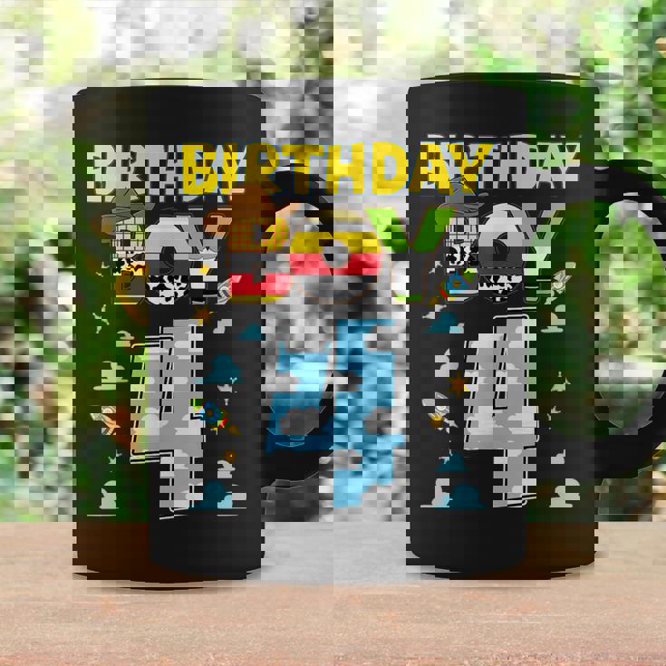 Western Family Birthday Boy 4 Cowboy 4Th Birthday Coffee Mug Gifts ideas