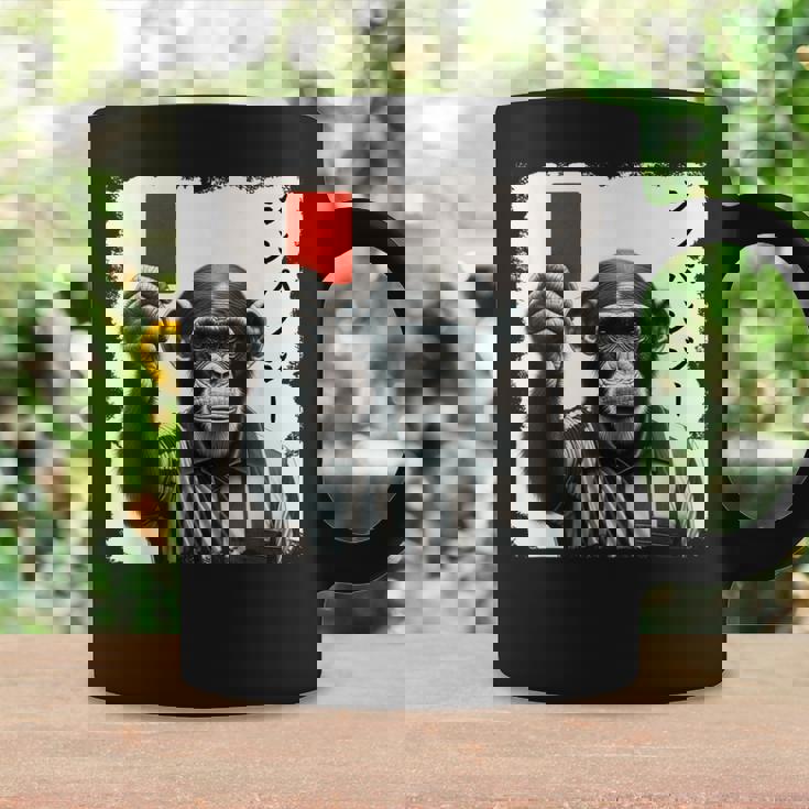 「シンパンジー」審判 シンパン チンパンジー レッドカード 猿 サル スポーツ サッカー 日本語 カタカナ かっこいい コーヒーマグ ギフトのアイデア